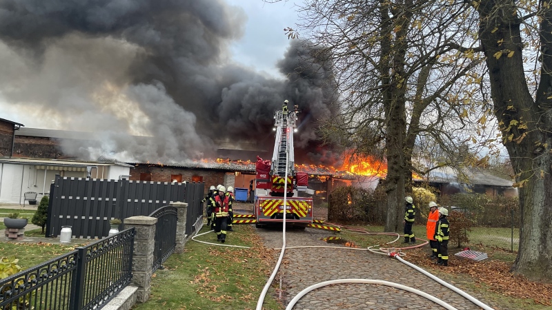 18.11.2024 / 08:25 Uhr, Oberbarnim -Klosterdorf, Brand